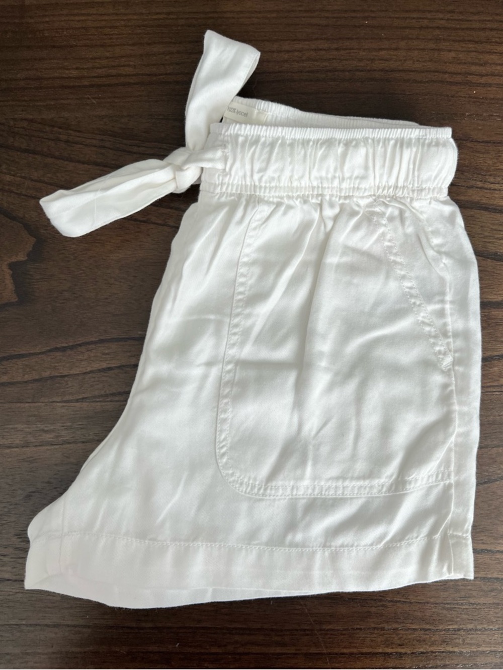 NWOT C&C California White Elastic-Waist Shorts - S - Picture 5 of 7